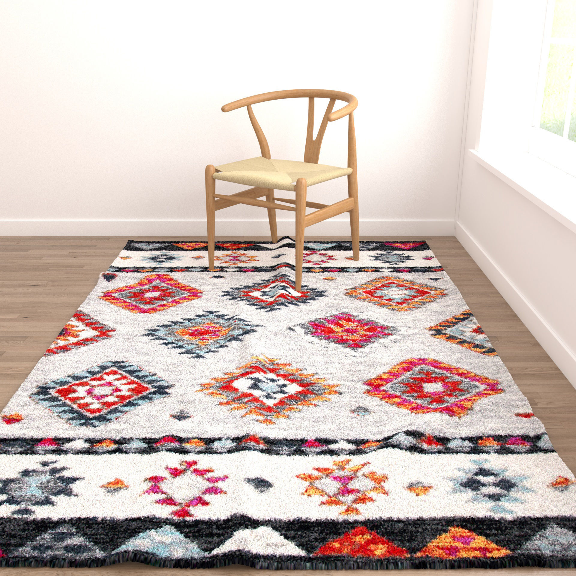 9 in 1 Rug Collection No 8 Low-poly 3D model_17