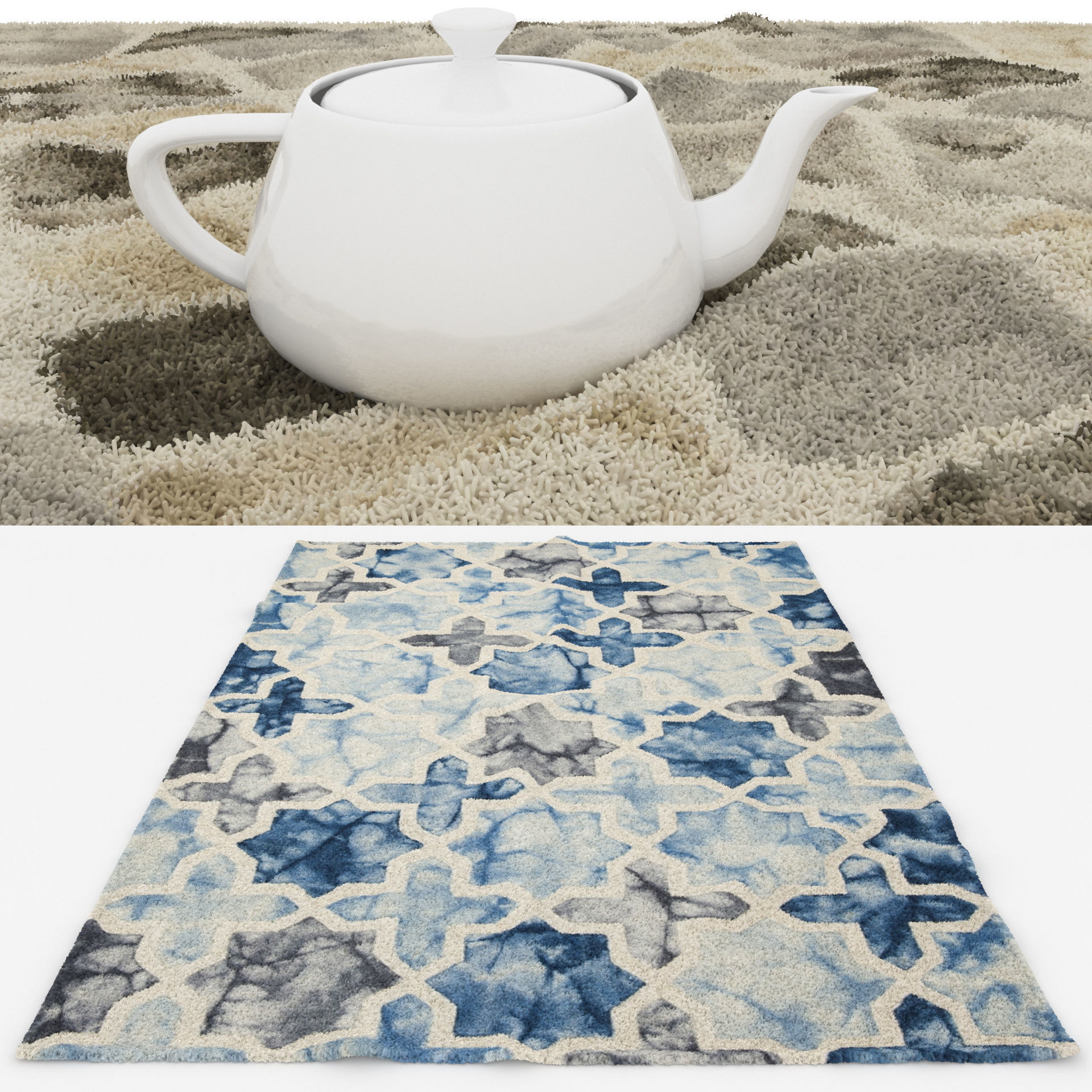 9 in 1 Rug Collection No 8 Low-poly 3D model_10