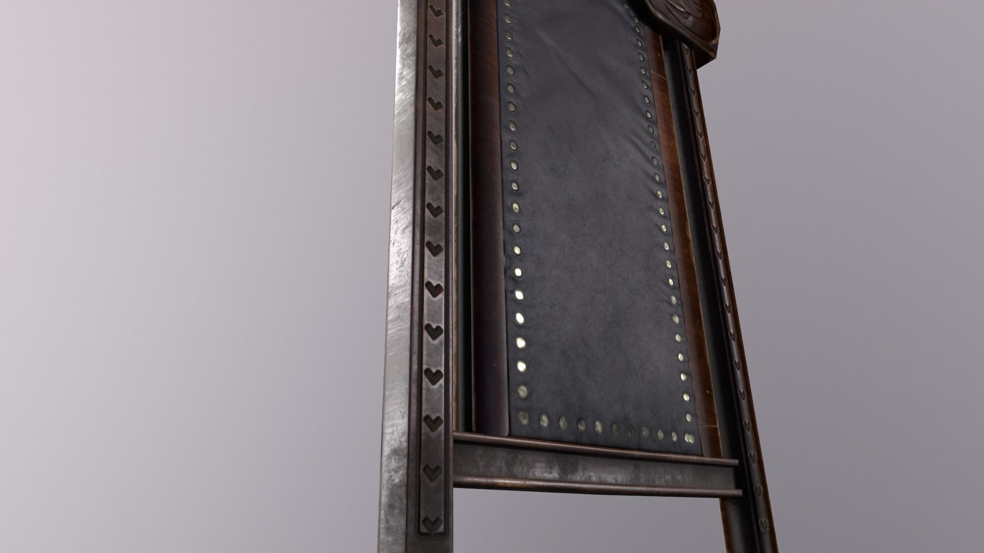 Chair and Table Low-poly 3D model_2