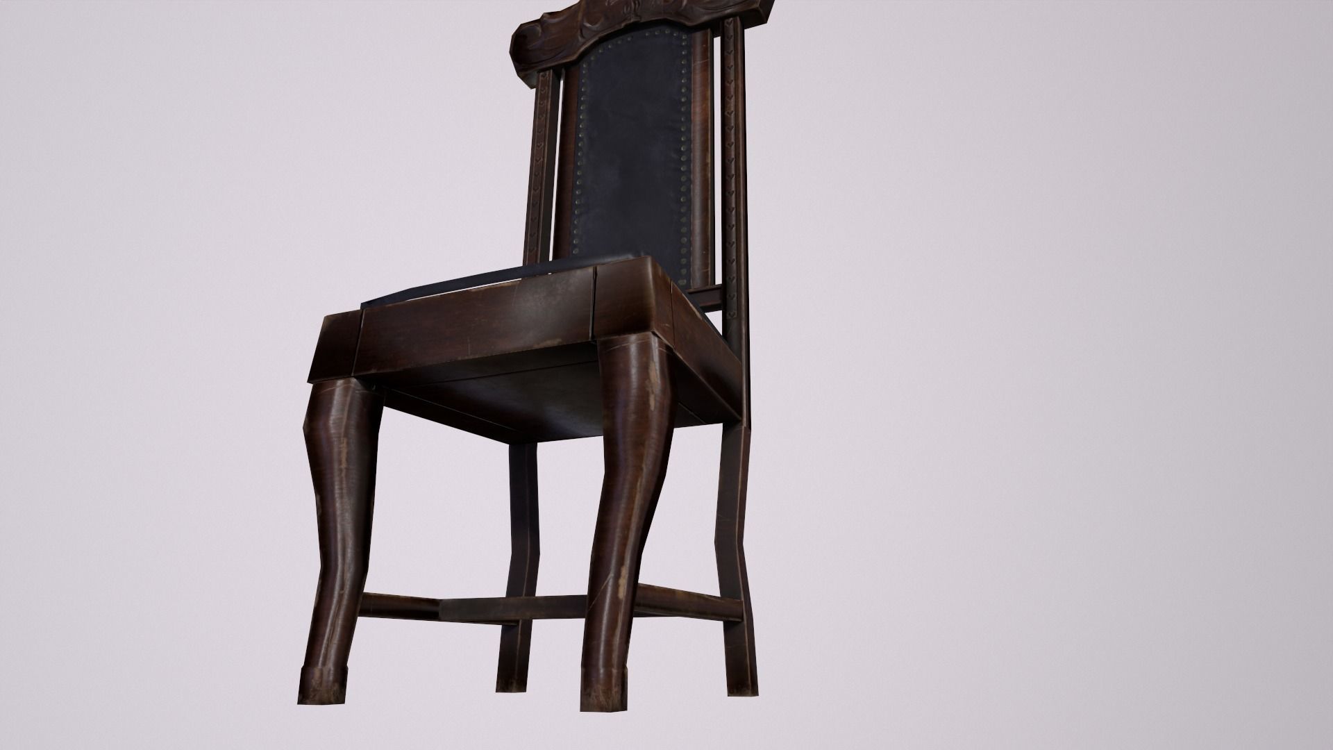Chair and Table Low-poly 3D model_11