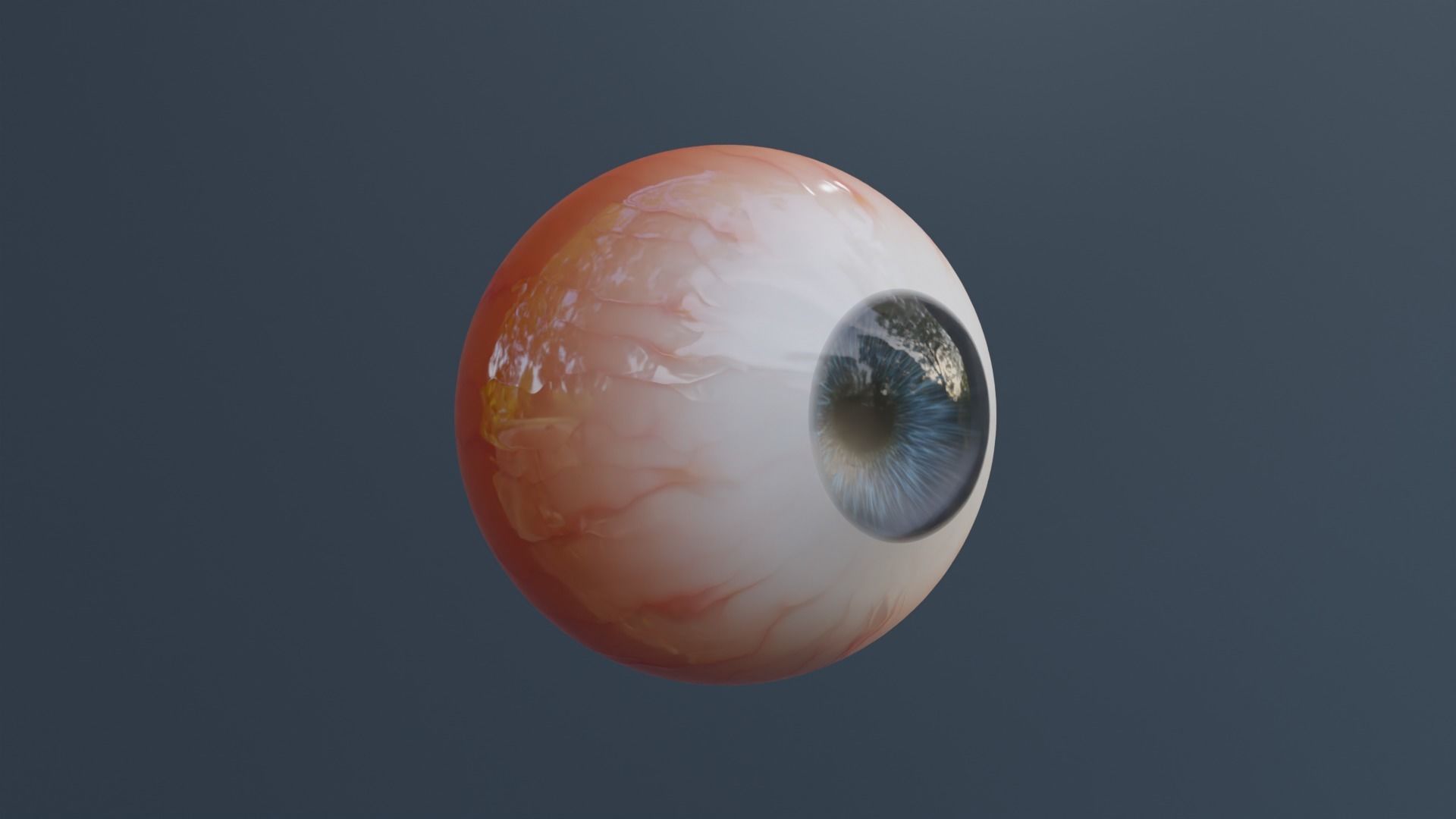 Semi-Realistic Eyes human eye Low-poly 3D model_3