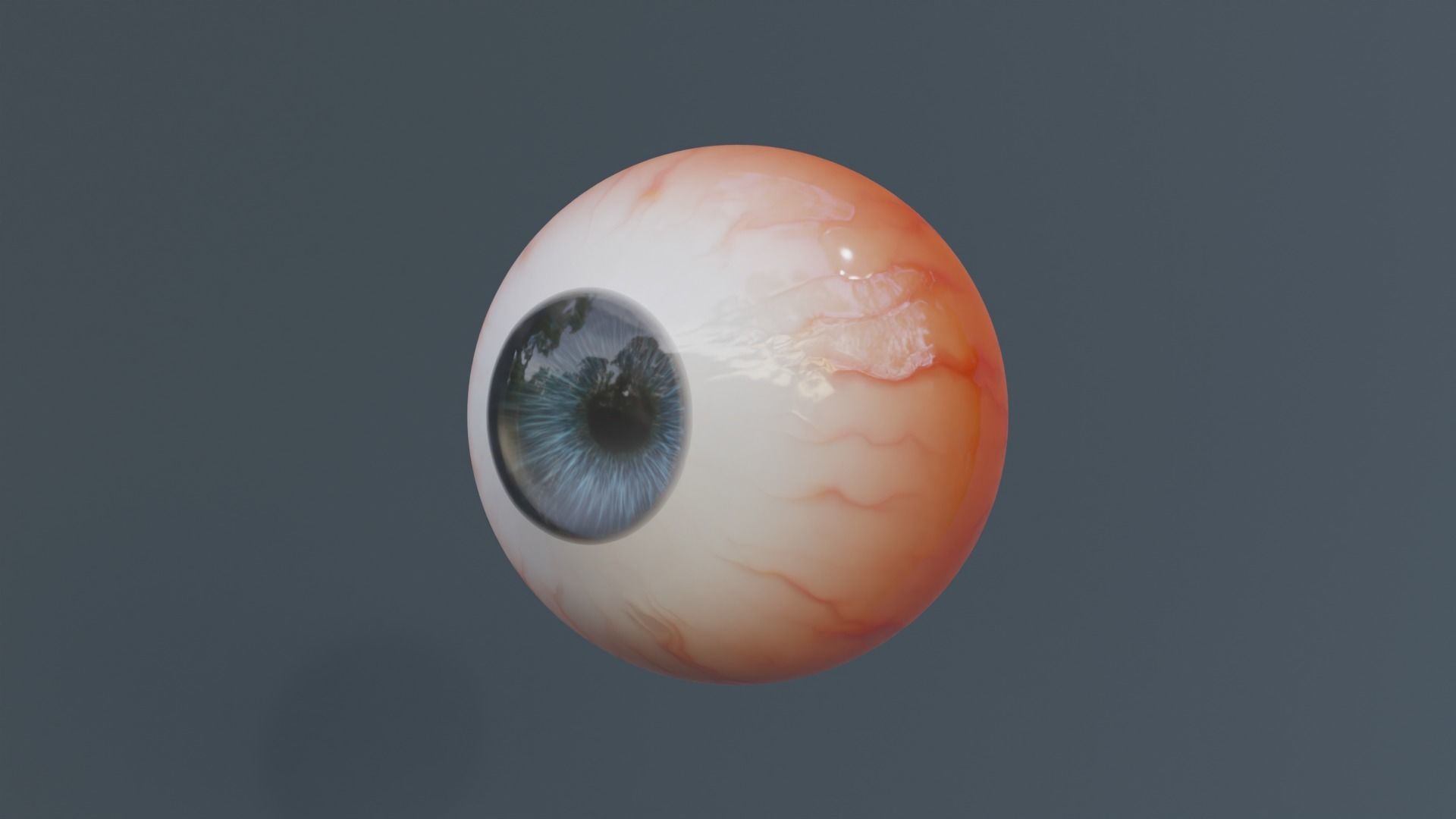 Semi-Realistic Eyes human eye Low-poly 3D model_2