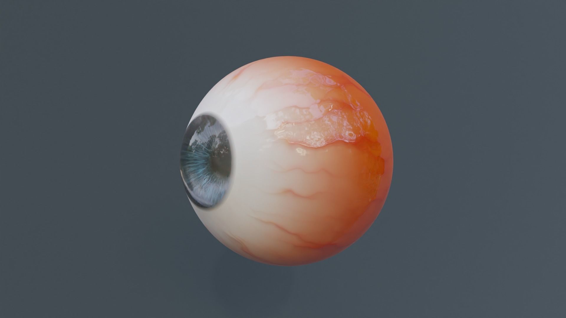 Semi-Realistic Eyes human eye Low-poly 3D model_4