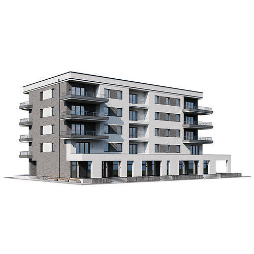 Modern house 3 3D model 2
