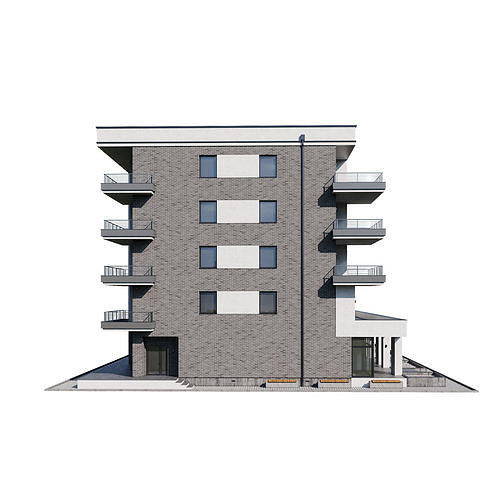 Modern house 3 3D model 7