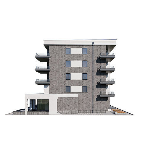 Modern house 3 3D model 6