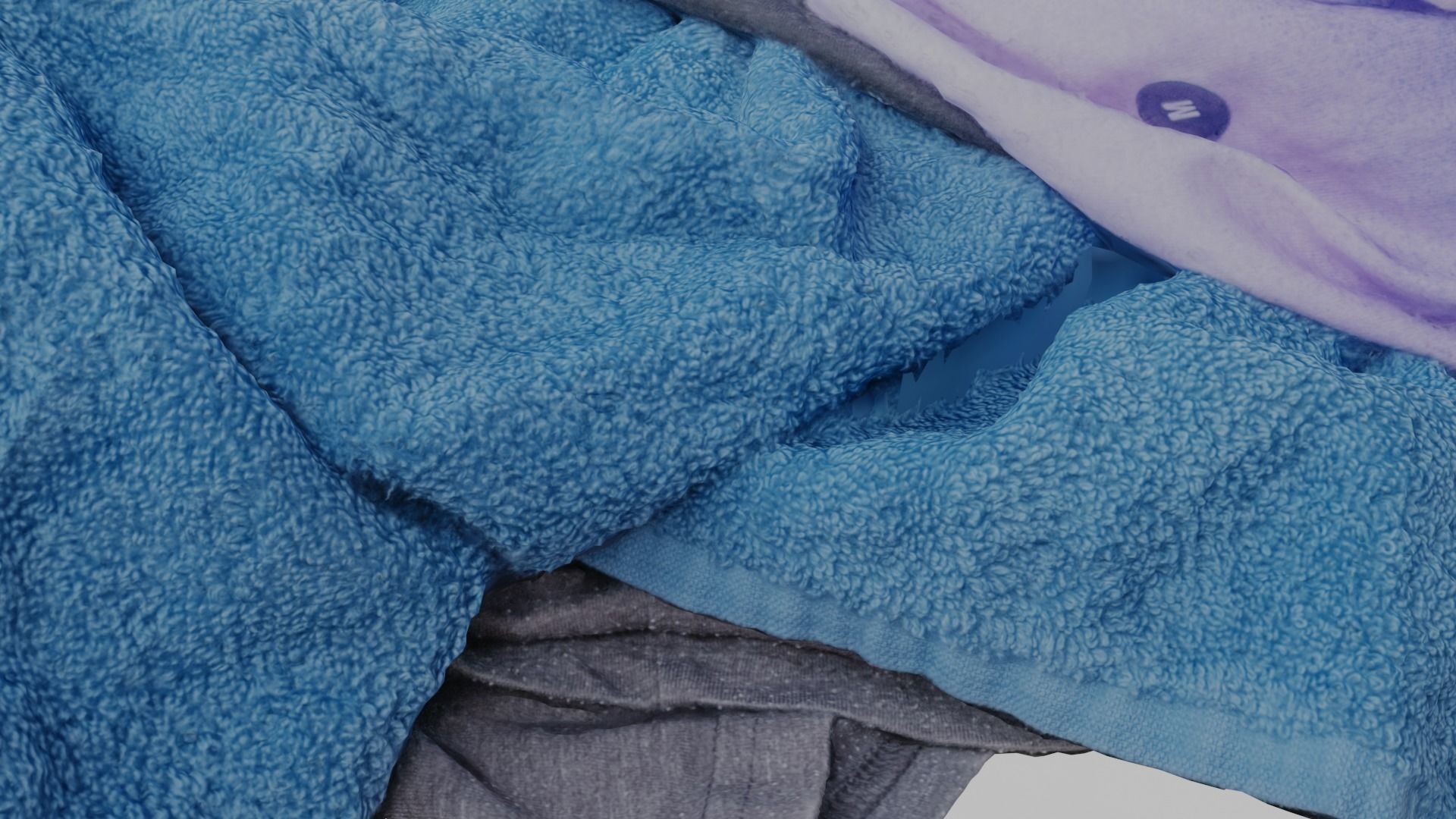 Pile of Clothes 3D Scanned Bright Colors Low-poly 3D model_5