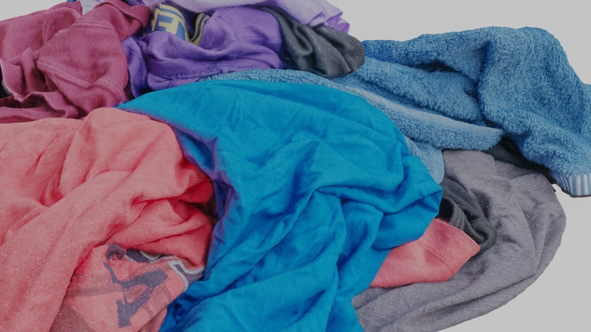 Pile of Clothes 3D Scanned Bright Colors Low-poly 3D model_7