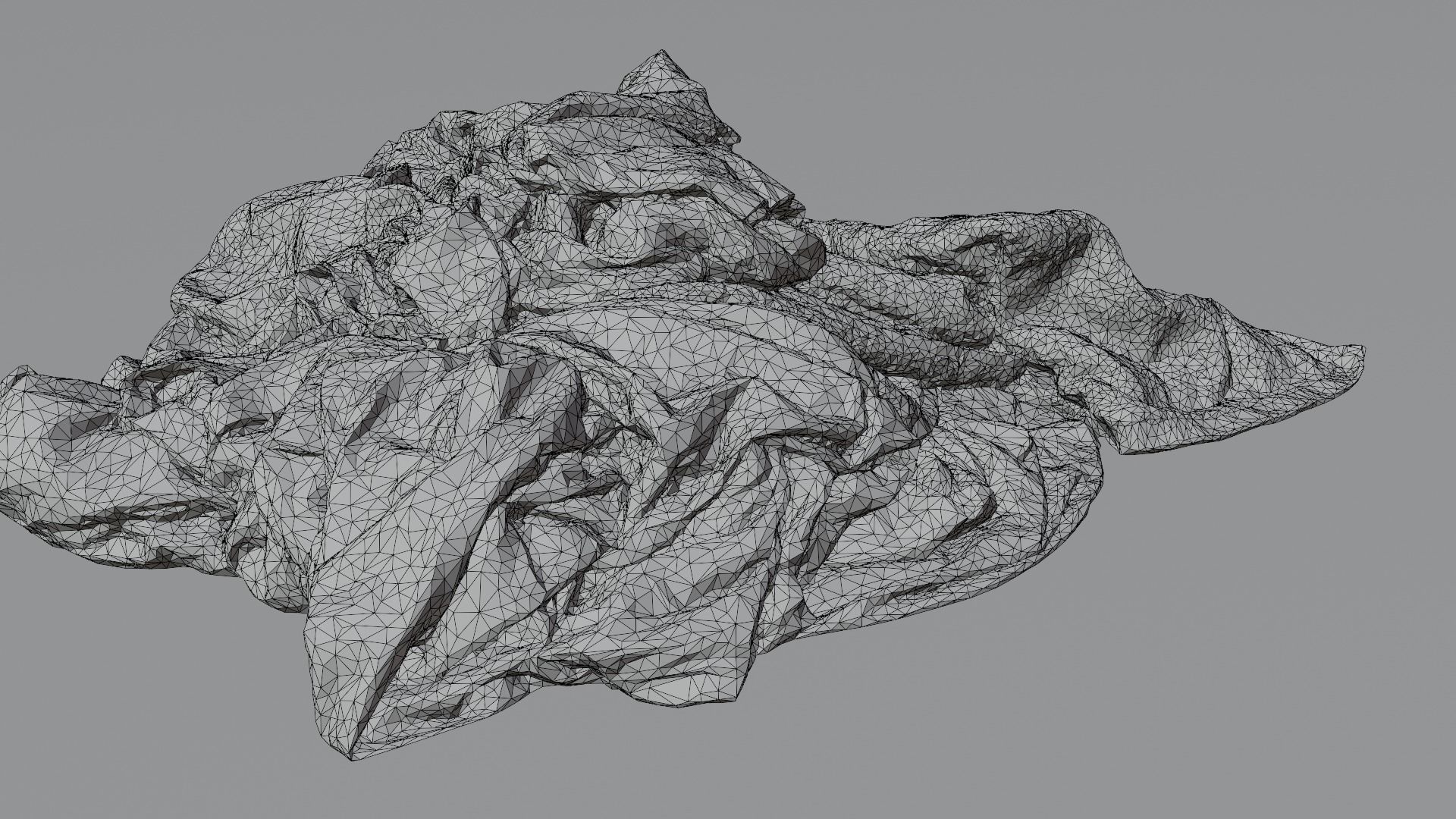 Pile of Clothes 3D Scanned Bright Colors Low-poly 3D model_12