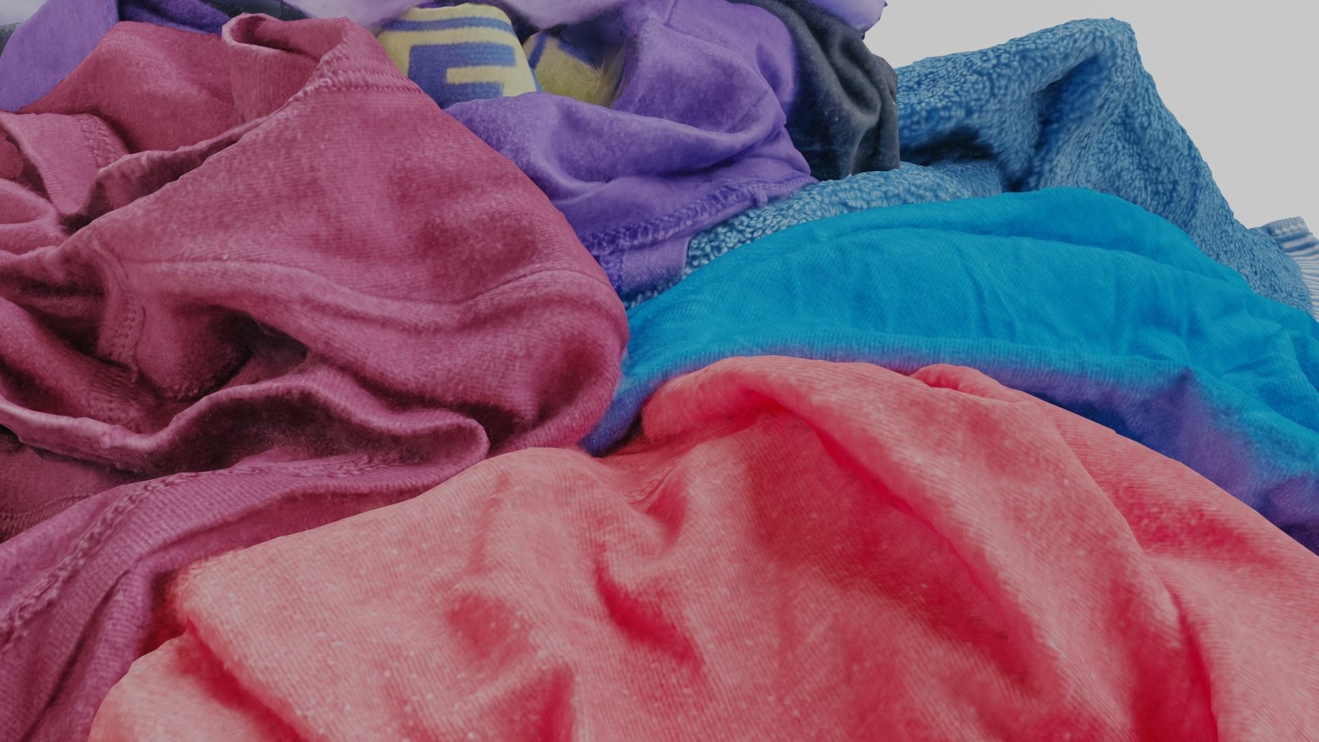 Pile of Clothes 3D Scanned Bright Colors Low-poly 3D model_6