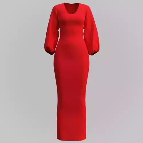 Female gown - Red dress