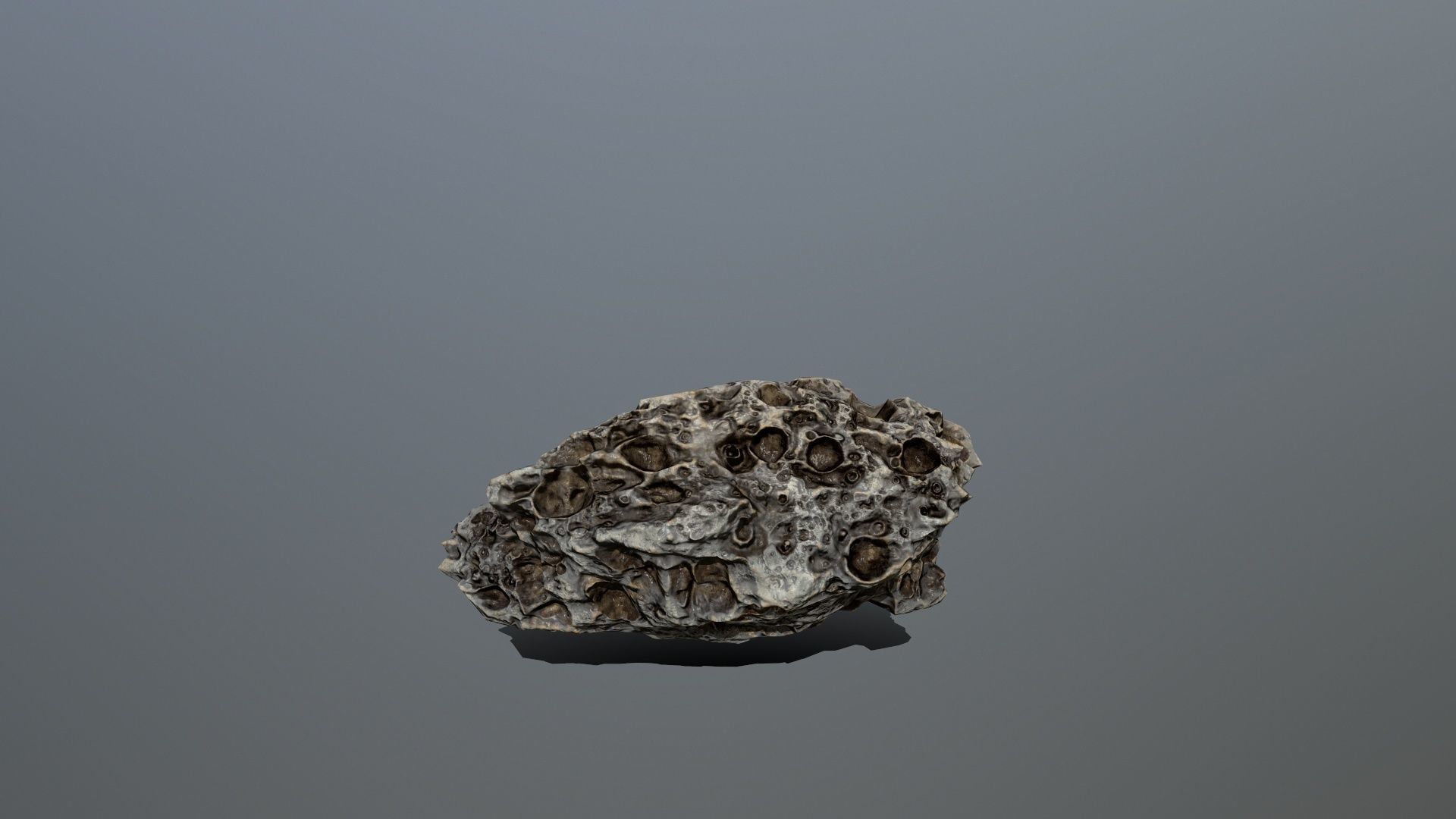 Asteroid Set rock Low-poly 3D model_13