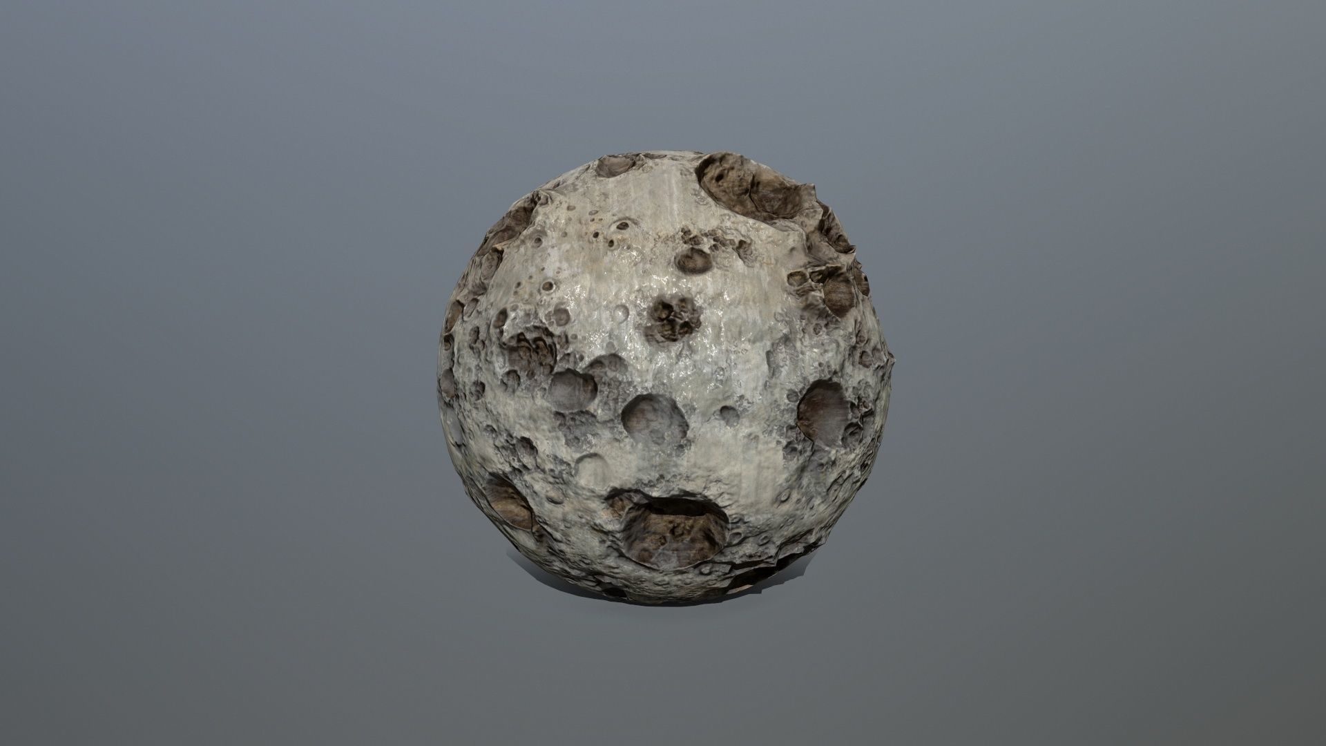Asteroid Set rock Low-poly 3D model_18