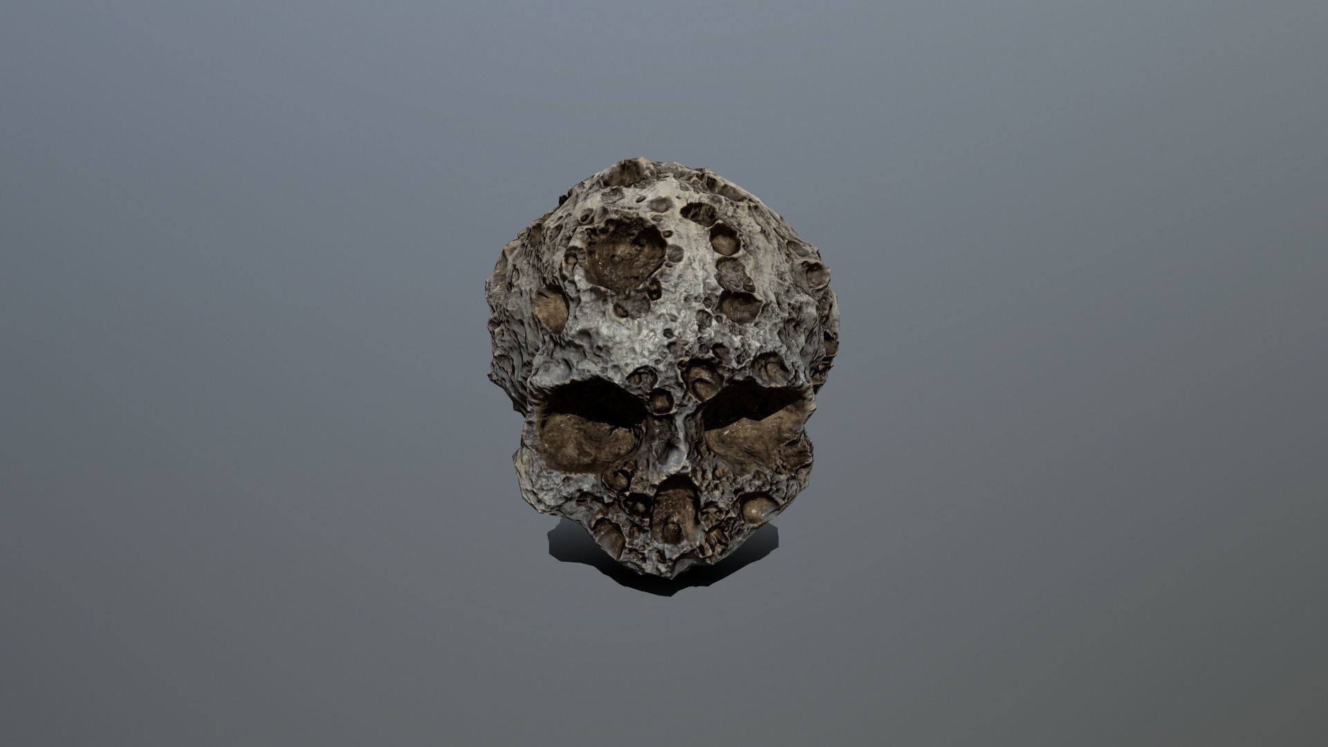 Asteroid Set rock Low-poly 3D model_19