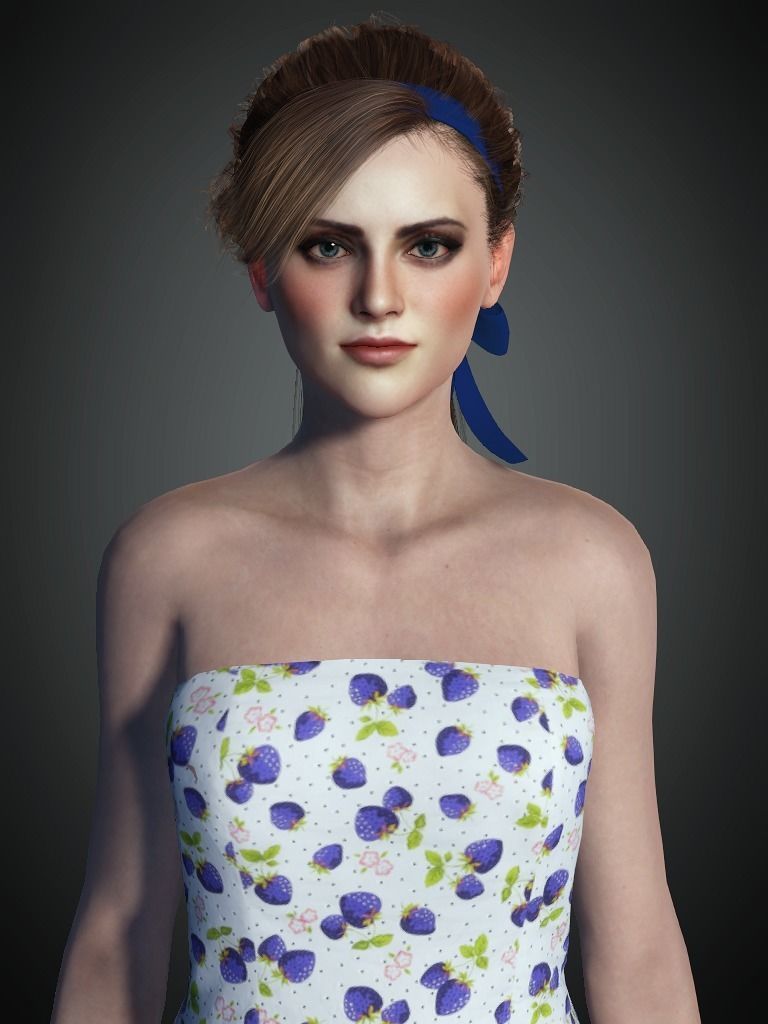 AAA Realistic Female Character 05 Low-poly 3D model_3