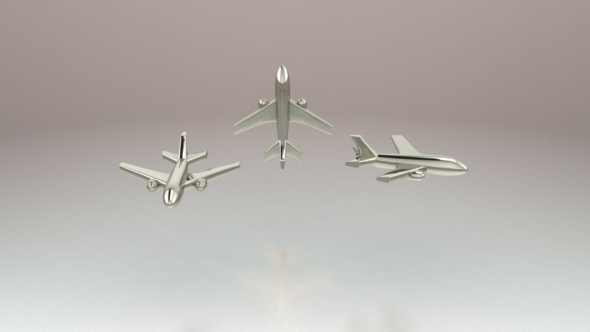 airplane pendant 3D print model_2