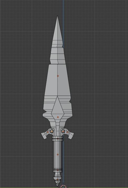 sword Low-poly 3D model_2