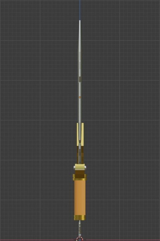 sword Low-poly 3D model_6