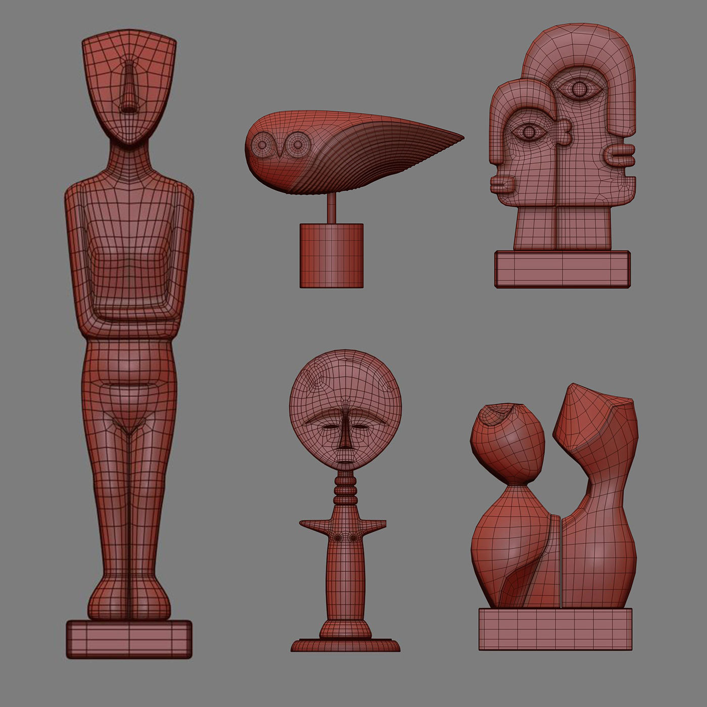 Sculptures 03 3D model_6