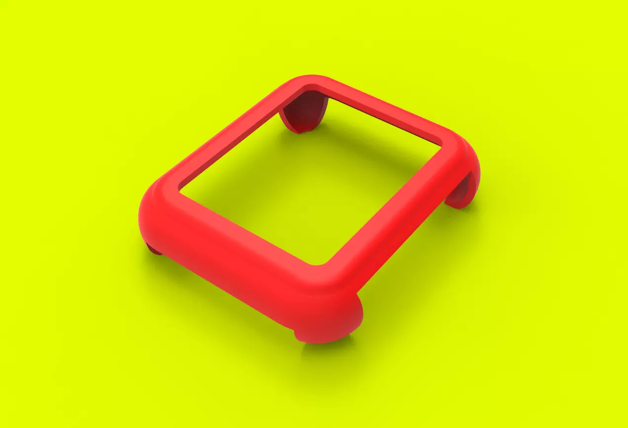40 mm apple watch case cover plain 3D print model