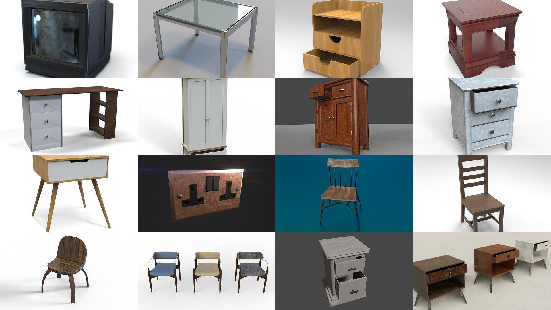 Furniture 3D Model Mega Pack 3D Model Collection_14