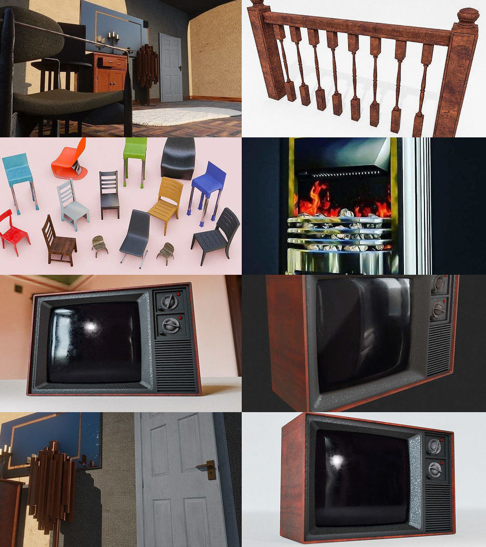 Furniture 3D Model Mega Pack 3D Model Collection_43