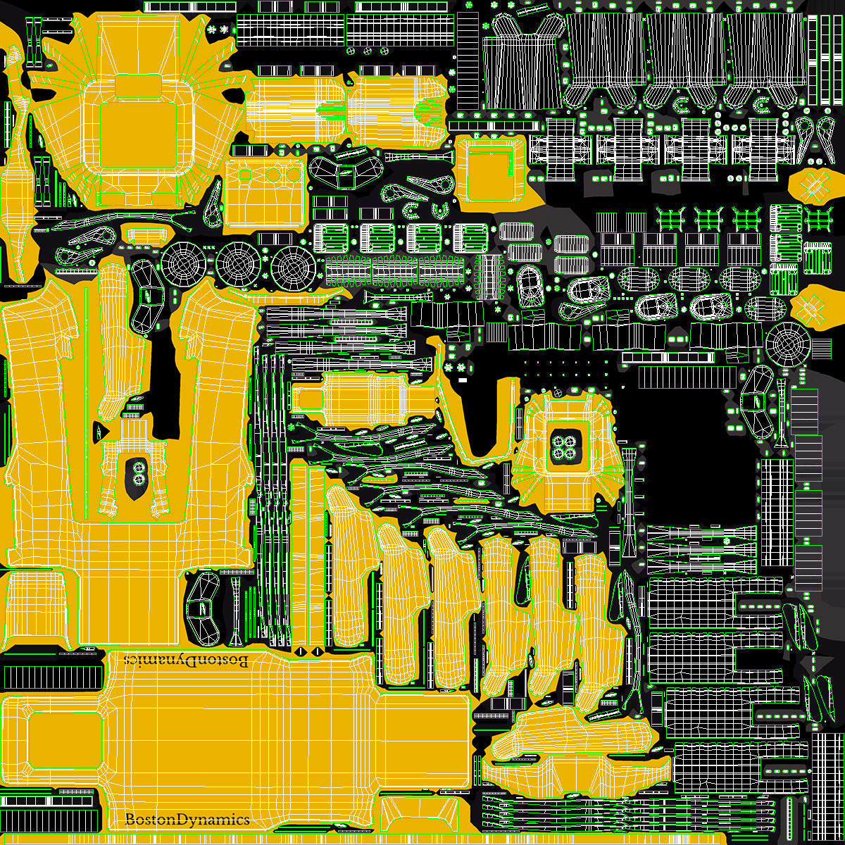 SpotMini Boston Dynamics Rigged 3D model_25