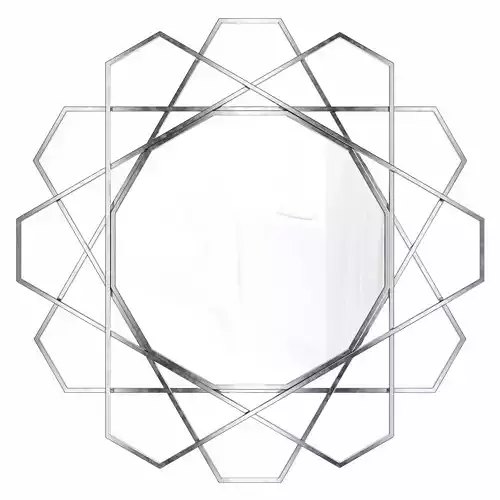Gosdon Geometric Modern Beveled Accent Mirror