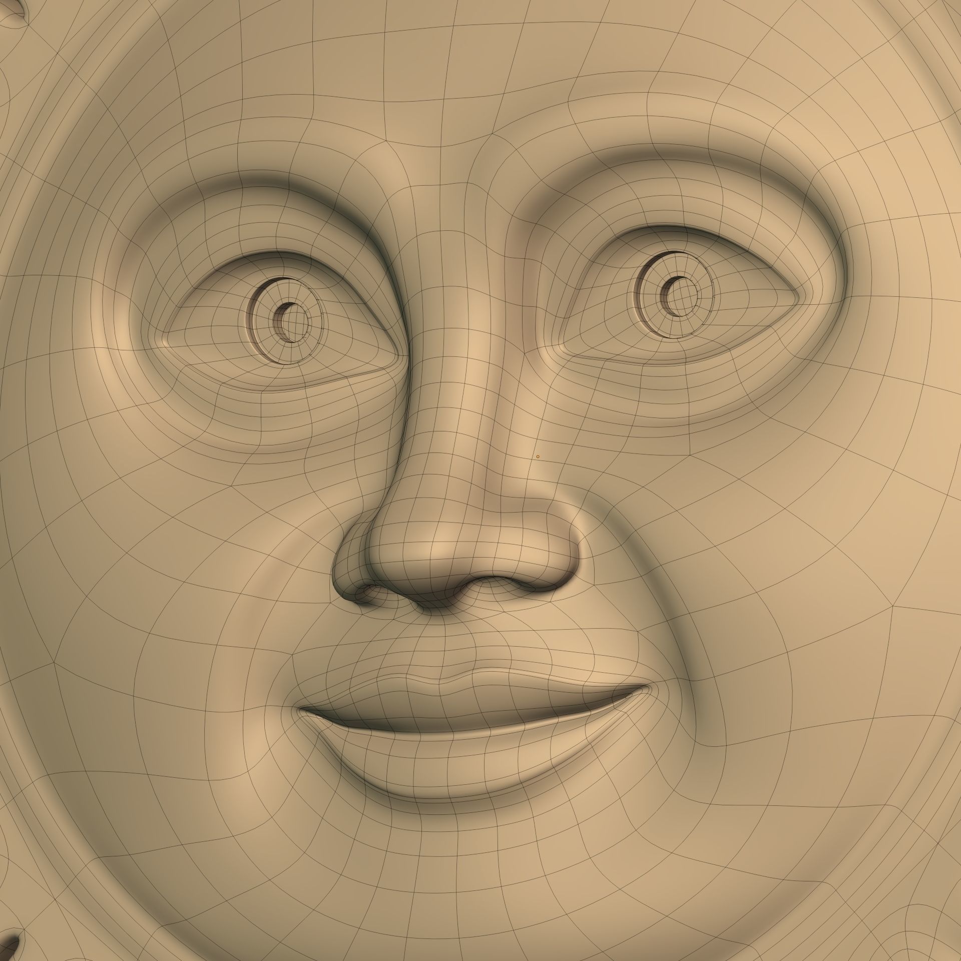 Sun Face -- Ready for 3D Printing 3D print model_16