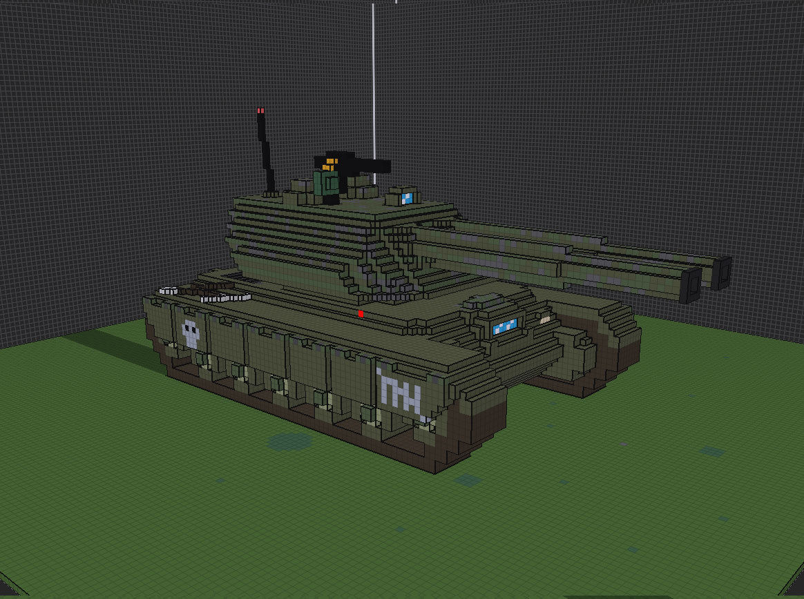 Battle tank 3D model_6