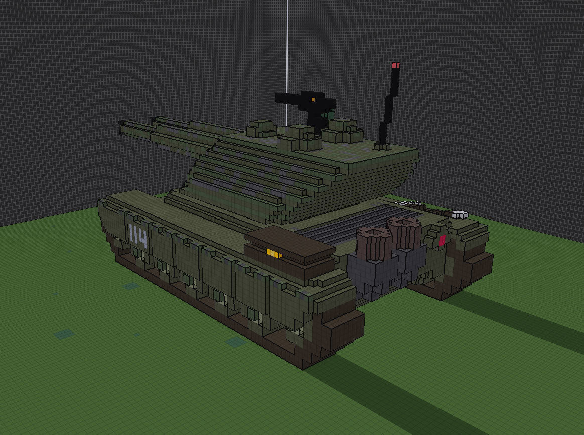 Battle tank 3D model_5