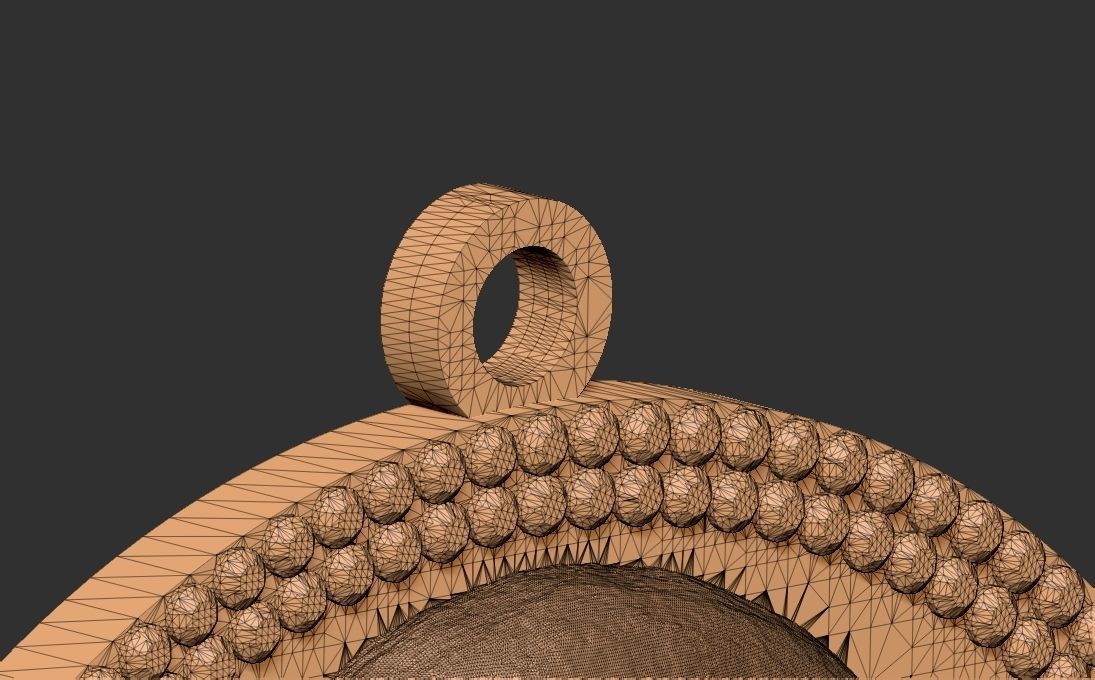 Martin Luther King medallion pendant 3D printing ready stl obj 3D print model_31