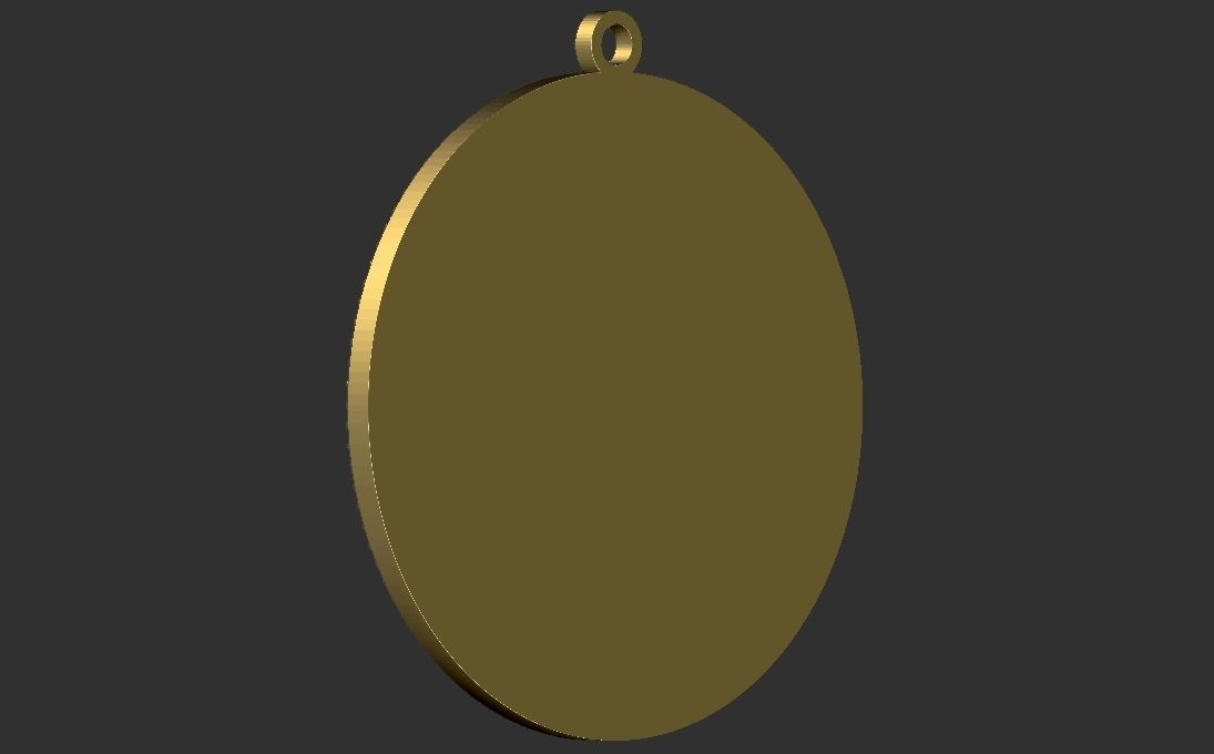 Martin Luther King medallion pendant 3D printing ready stl obj 3D print model_28