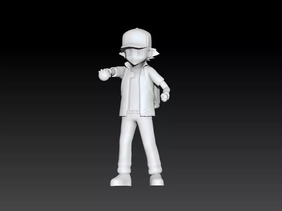 Ash Ketchum 3D print model_0