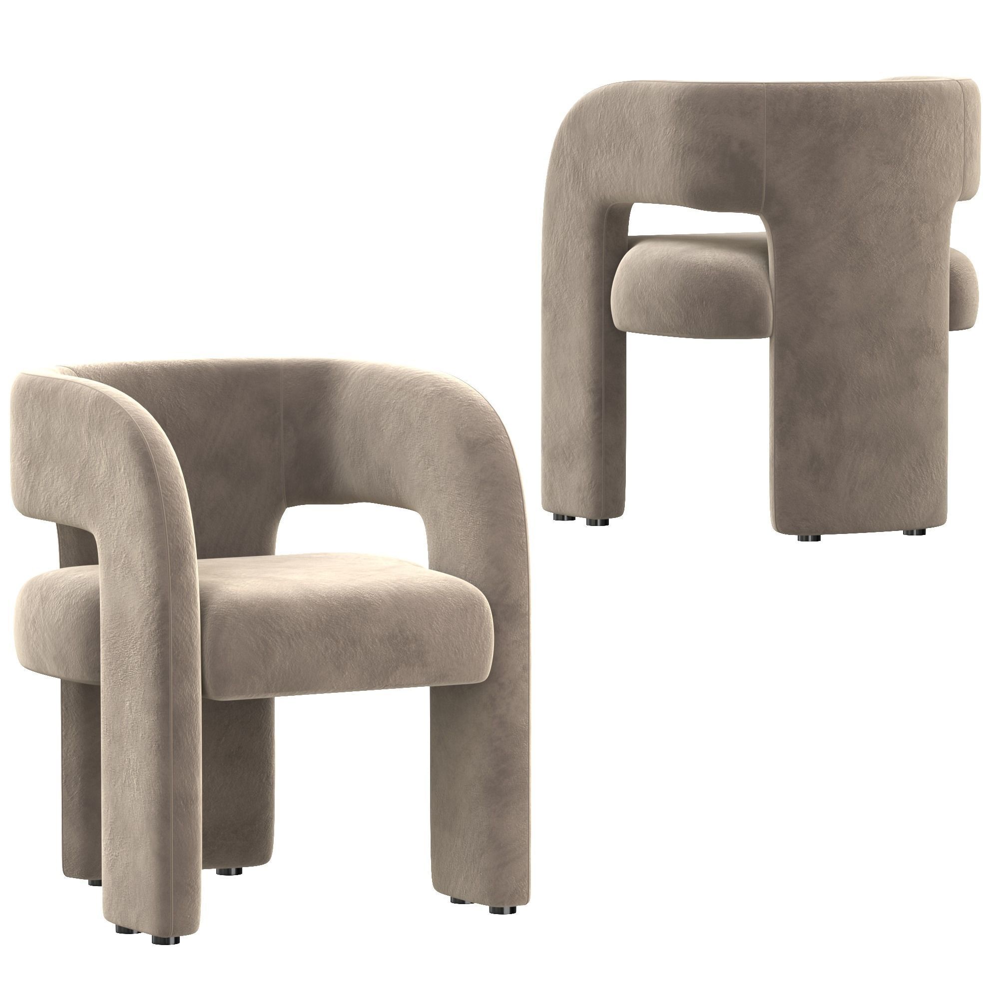 Dining Set 90 3D model_2