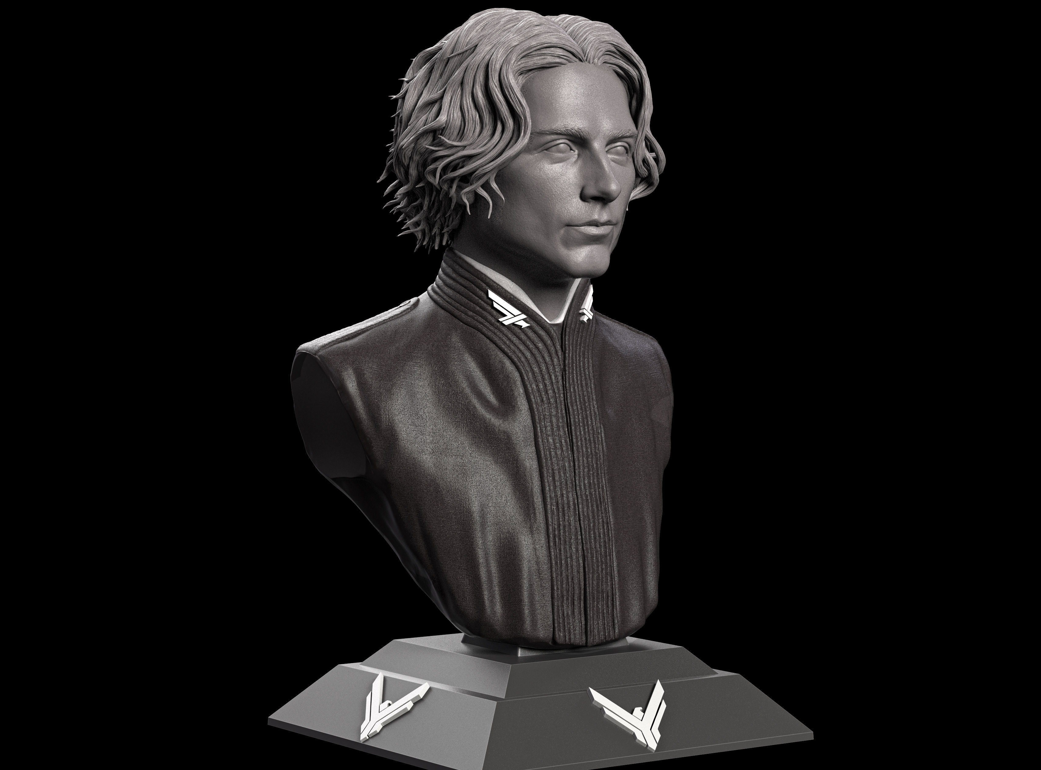 Dune-Paul Atreides-Timothee Chalamet Bust 3D print model_3