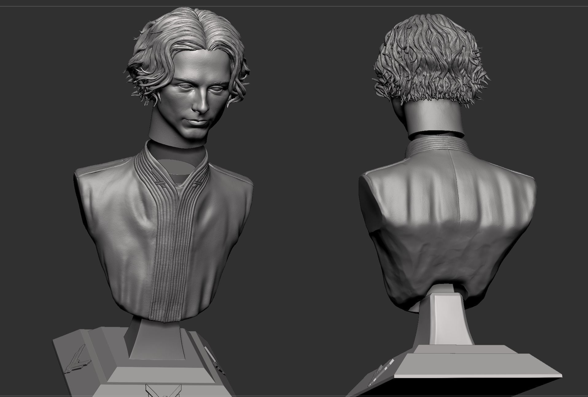 Dune-Paul Atreides-Timothee Chalamet Bust 3D print model_11