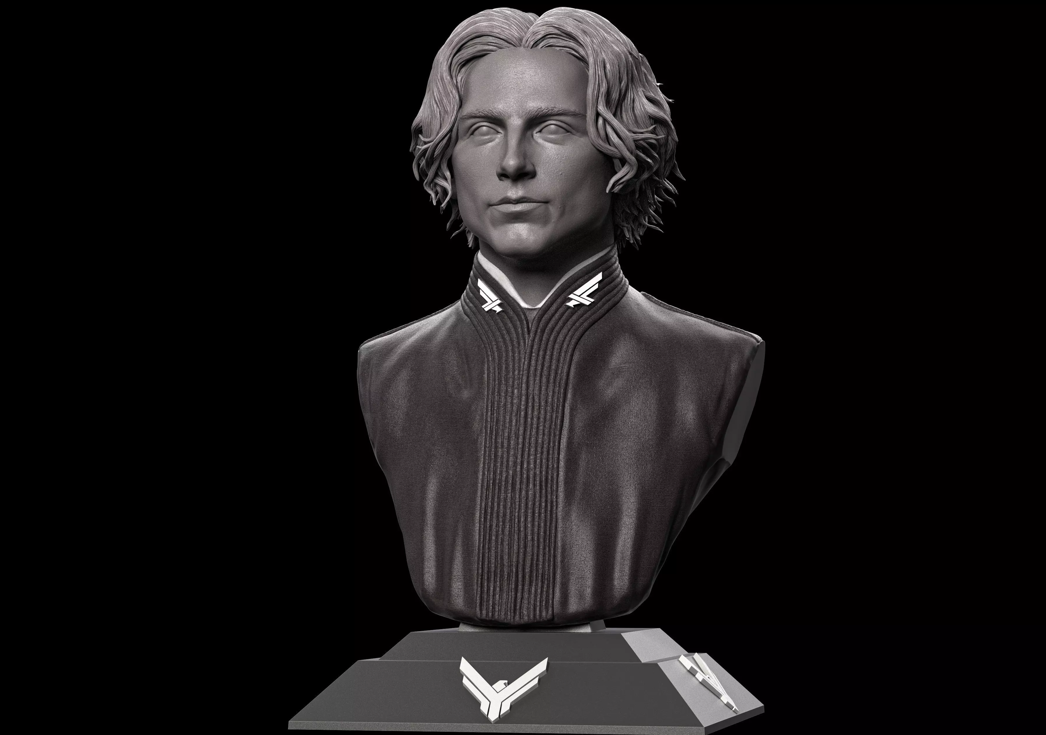 Dune-Paul Atreides-Timothee Chalamet Bust 3D print model_0
