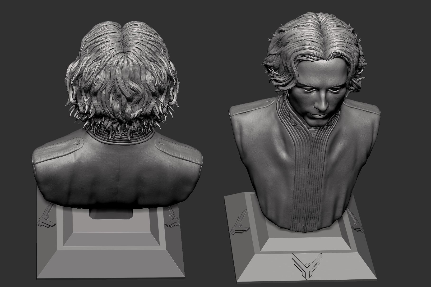 Dune-Paul Atreides-Timothee Chalamet Bust 3D print model_12