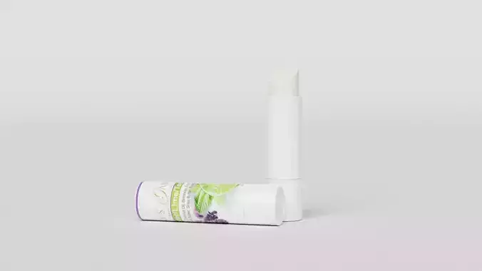 Lip balm Low-poly 3D model