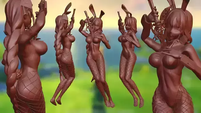 Baal Bunny Girl Raiden Shogun Genshin Impact Figure
