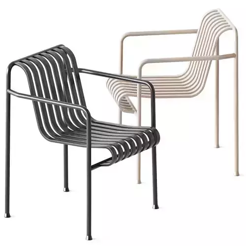 Palissade Dining Armchair Olive by Hay