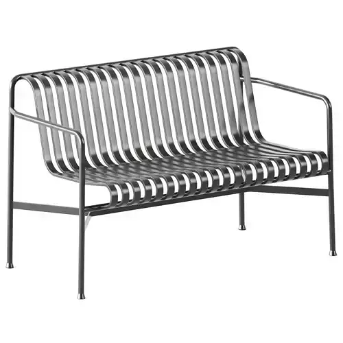 Palissade Dining Bench Olive by Hay