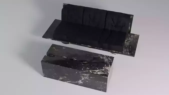 Marble Sofa - Black Ver