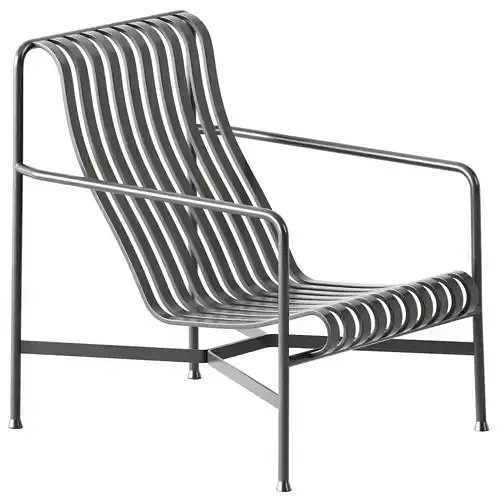 Palissade Lounge Chair High Olive by Hay