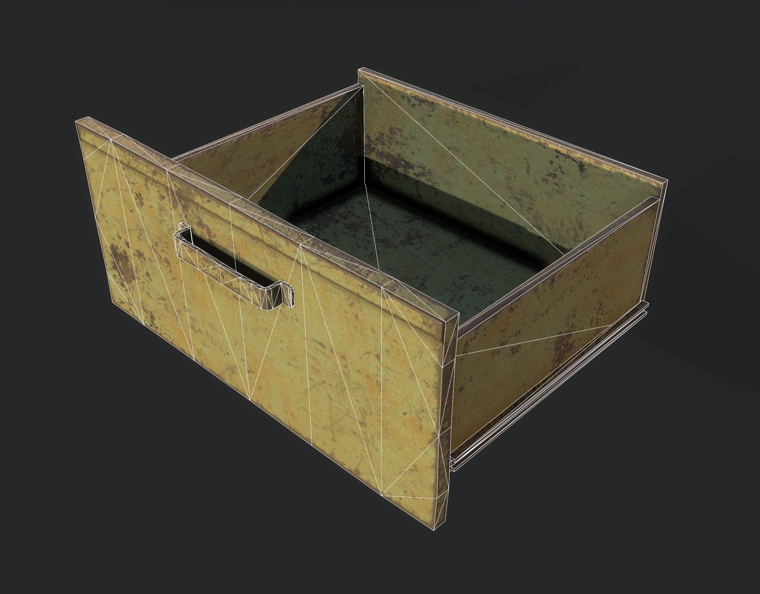 Workbench with Tools Low-poly 3D model_15