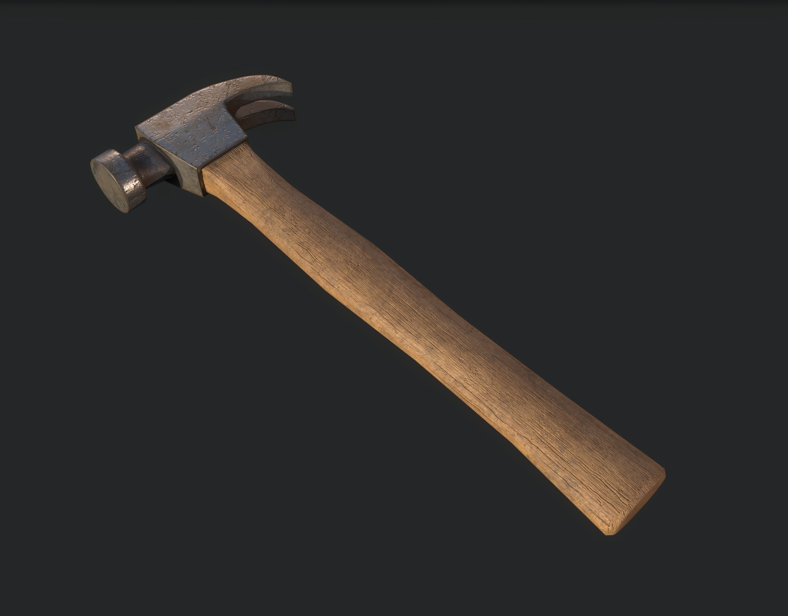 Workbench with Tools Low-poly 3D model_22