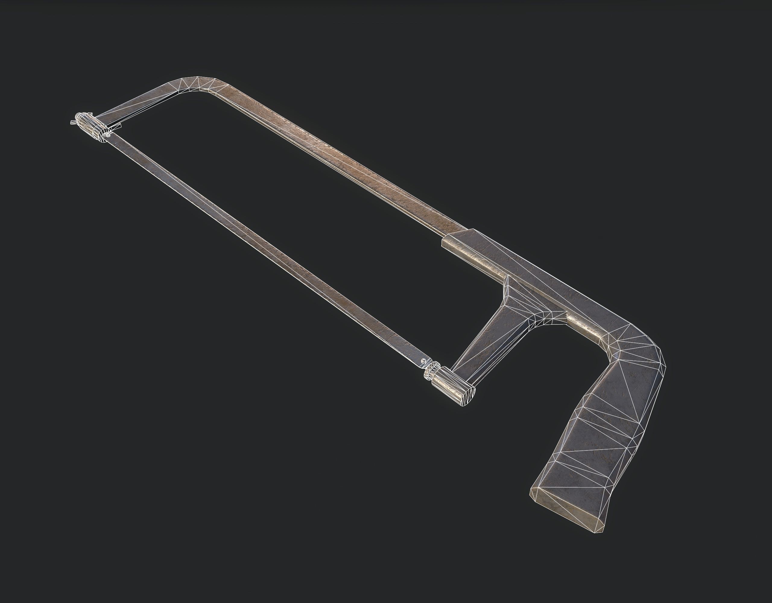 Workbench with Tools Low-poly 3D model_27