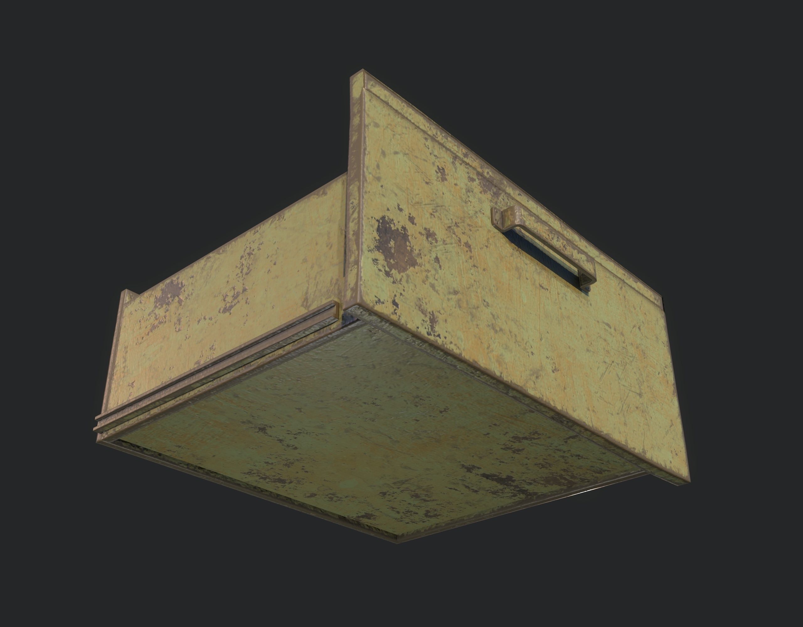 Workbench with Tools Low-poly 3D model_16