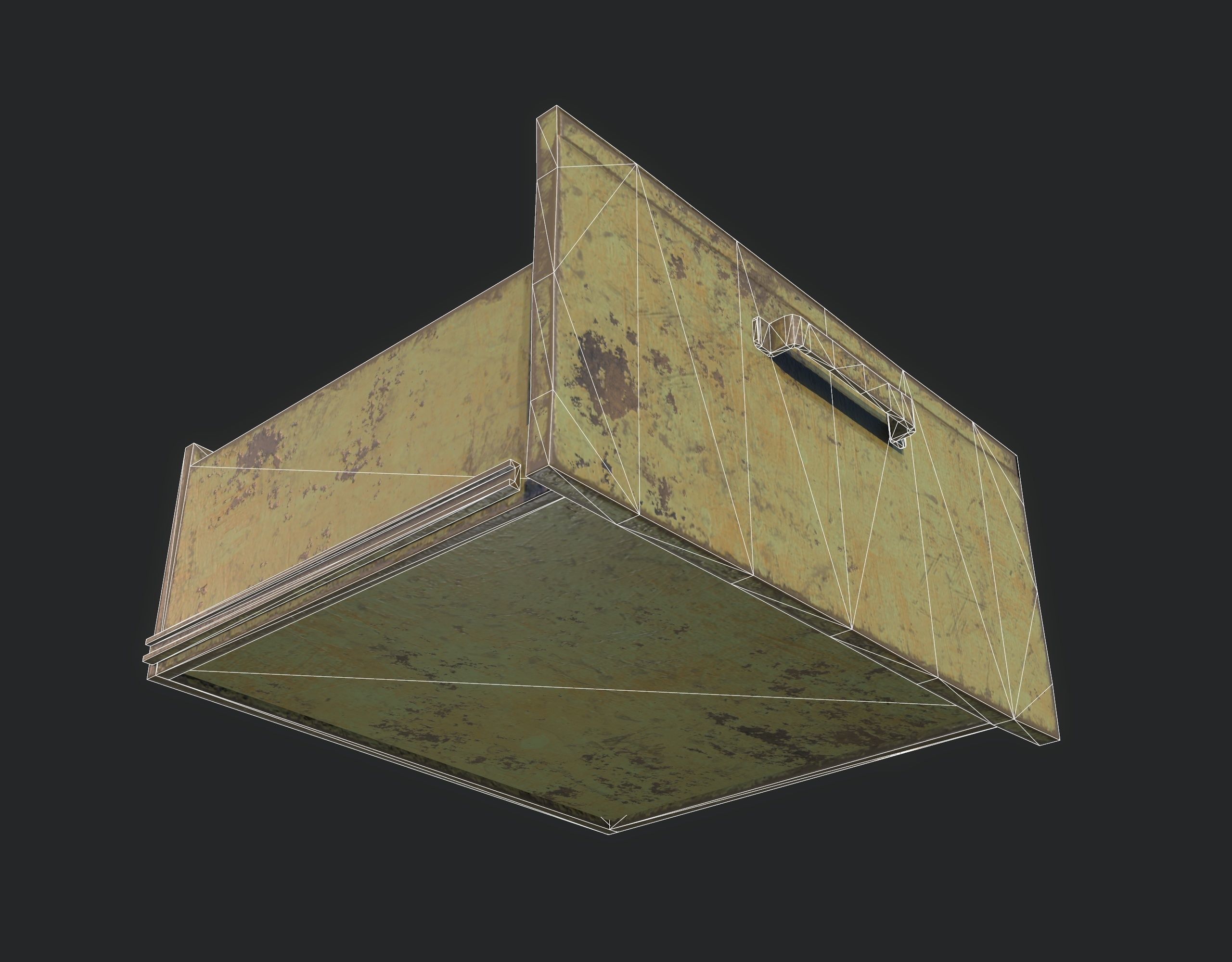 Workbench with Tools Low-poly 3D model_17